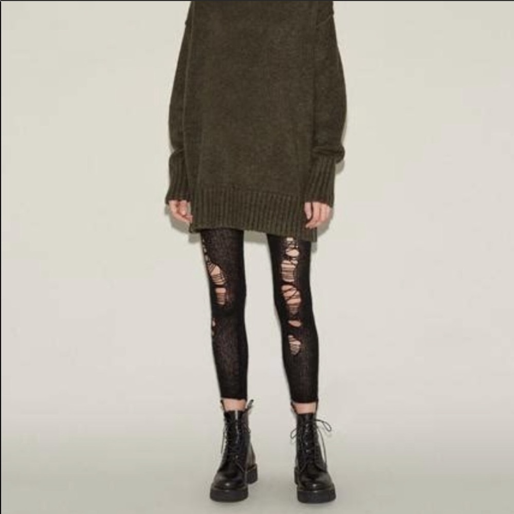 R13 Cashmere Leggings Destructed S Pants
